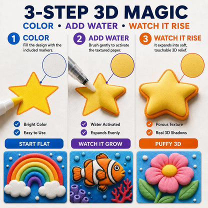 IEY® 3D Puffy Texture Paper-up