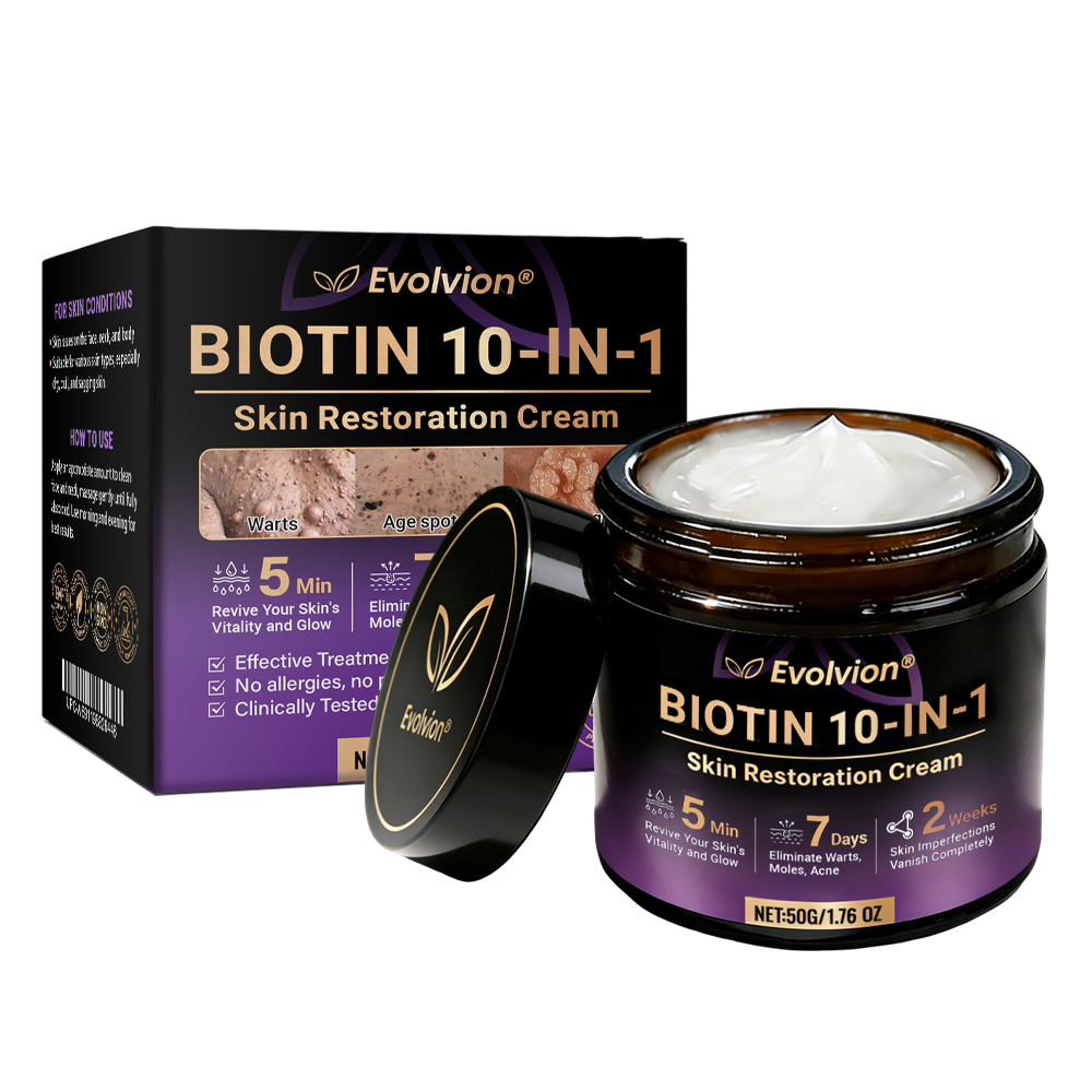 Made and Shipped from UK ✨Evolvion® Biotin 10-in-1 Skin Restoration Cream 🍀
