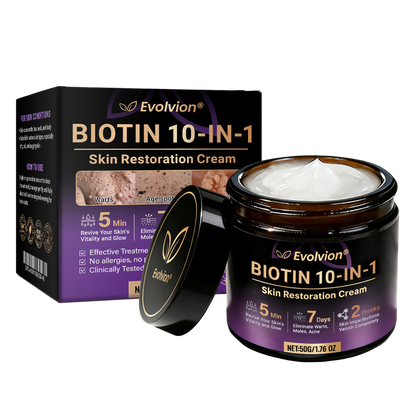 Made and Shipped from UK ✨Evolvion® Biotin 10-in-1 Skin Restoration Cream 🍀