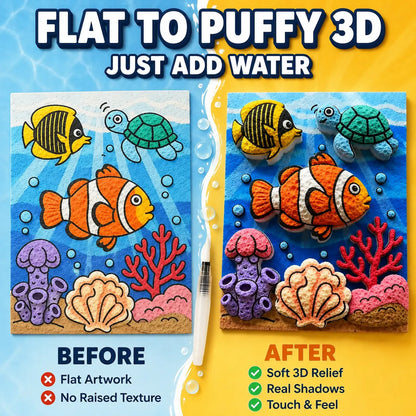 IEY® 3D Puffy Texture Paper-up