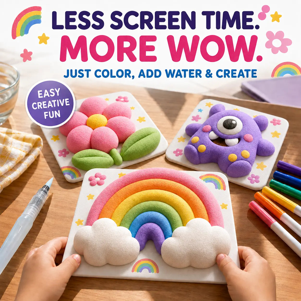 IEY® 3D Puffy Texture Paper-up